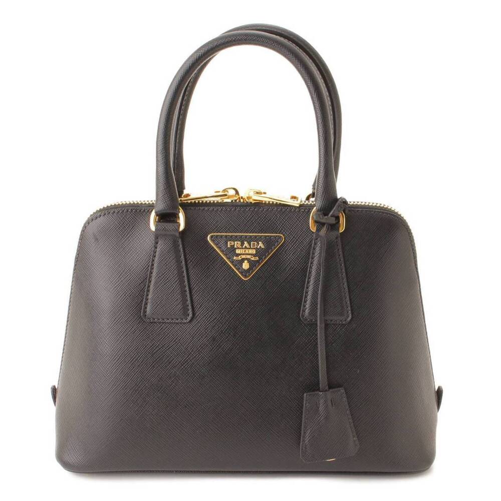 Prada Saffiano Lux Handbag Black